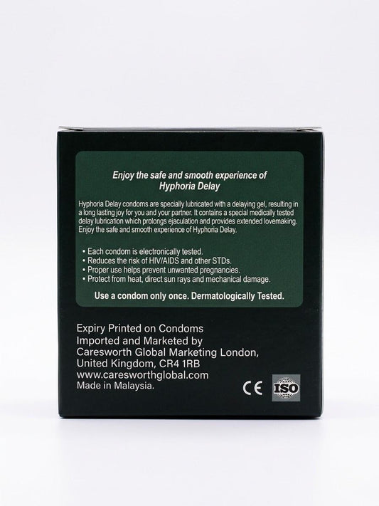 Hyphoria Condoms – 3 Lubricated Condoms Pack