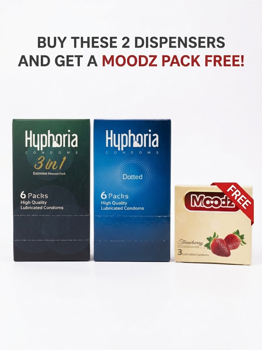 Buy Hyphoria Condom Dispensers Bundle | Free Moodz Pack Pakistan