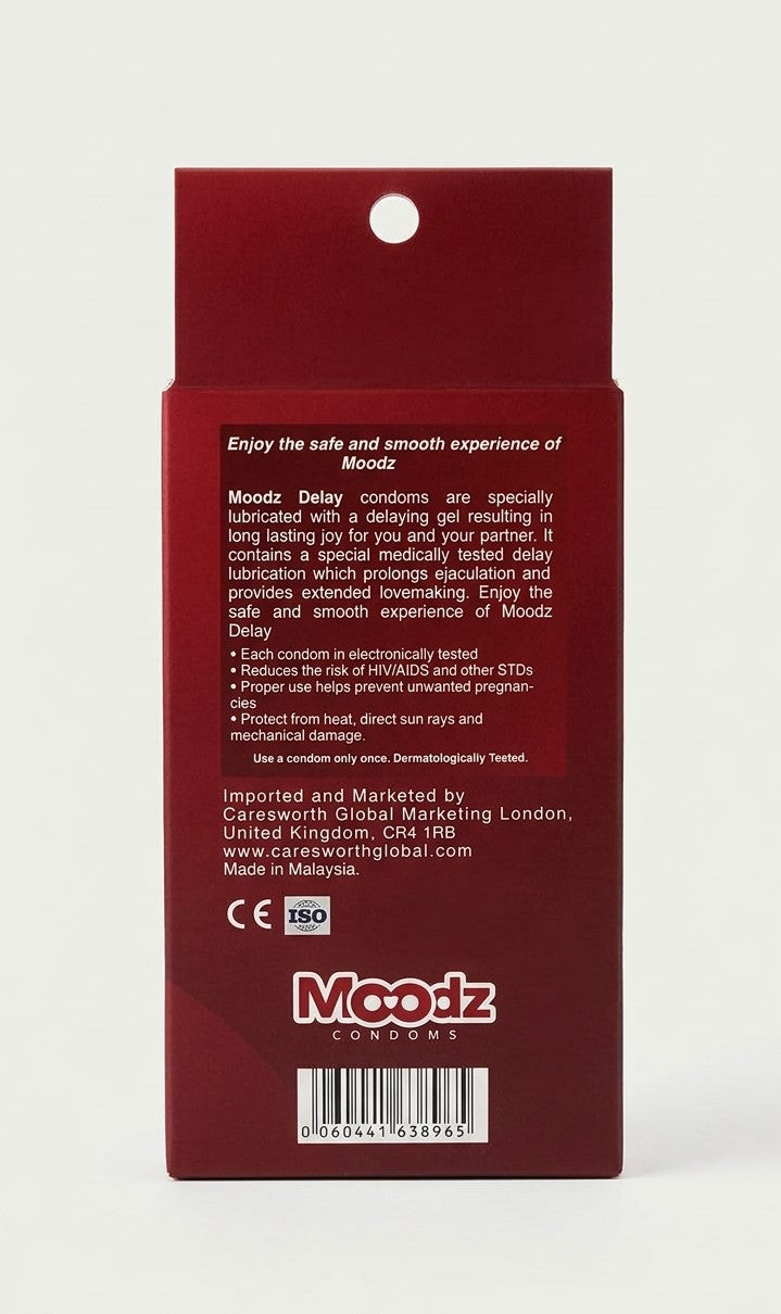 Moodz Condoms – Lubricated, 6 Pack