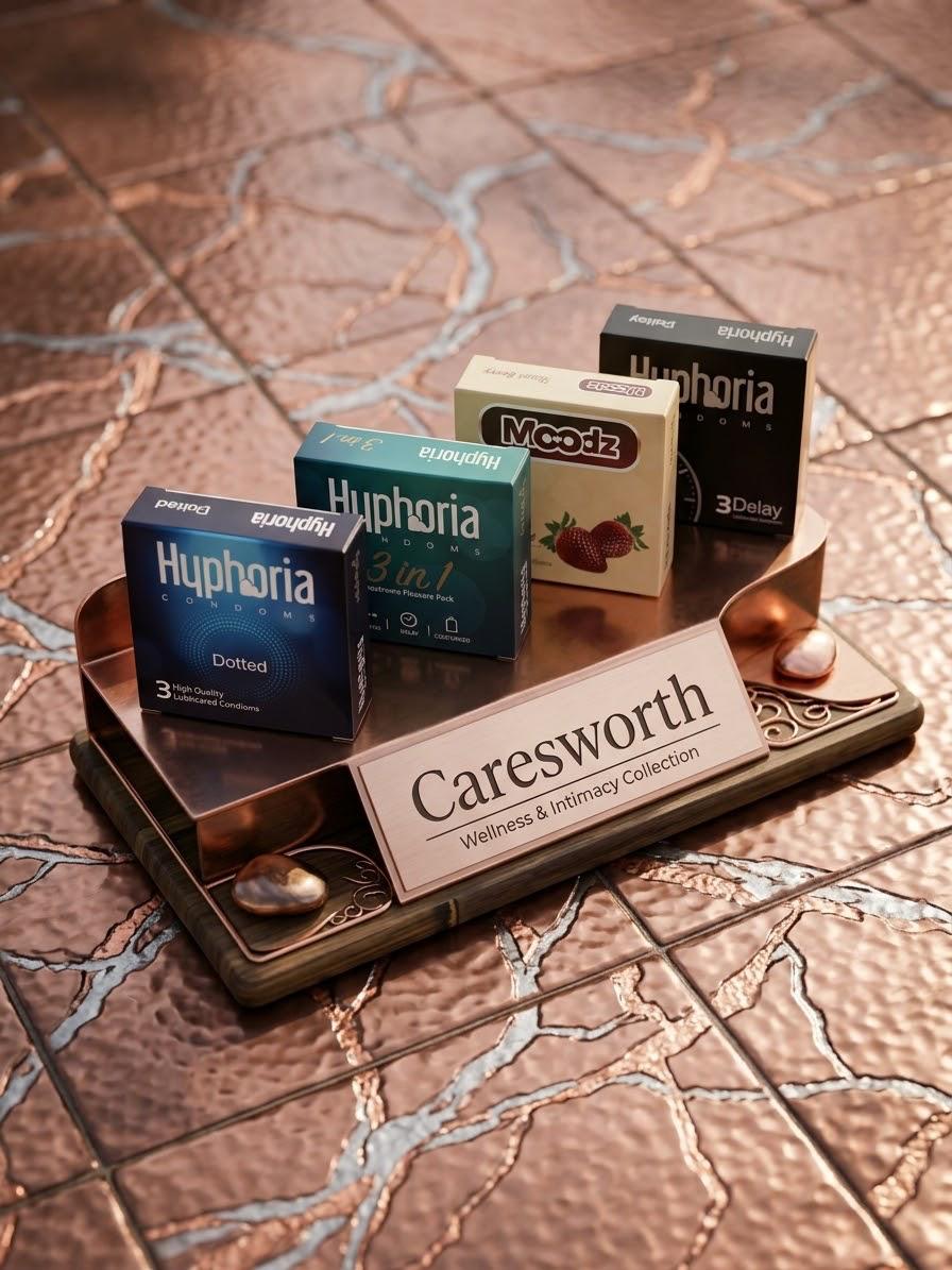 Caresworth Condoms Variety Pack – Mixed Styles & Flavours