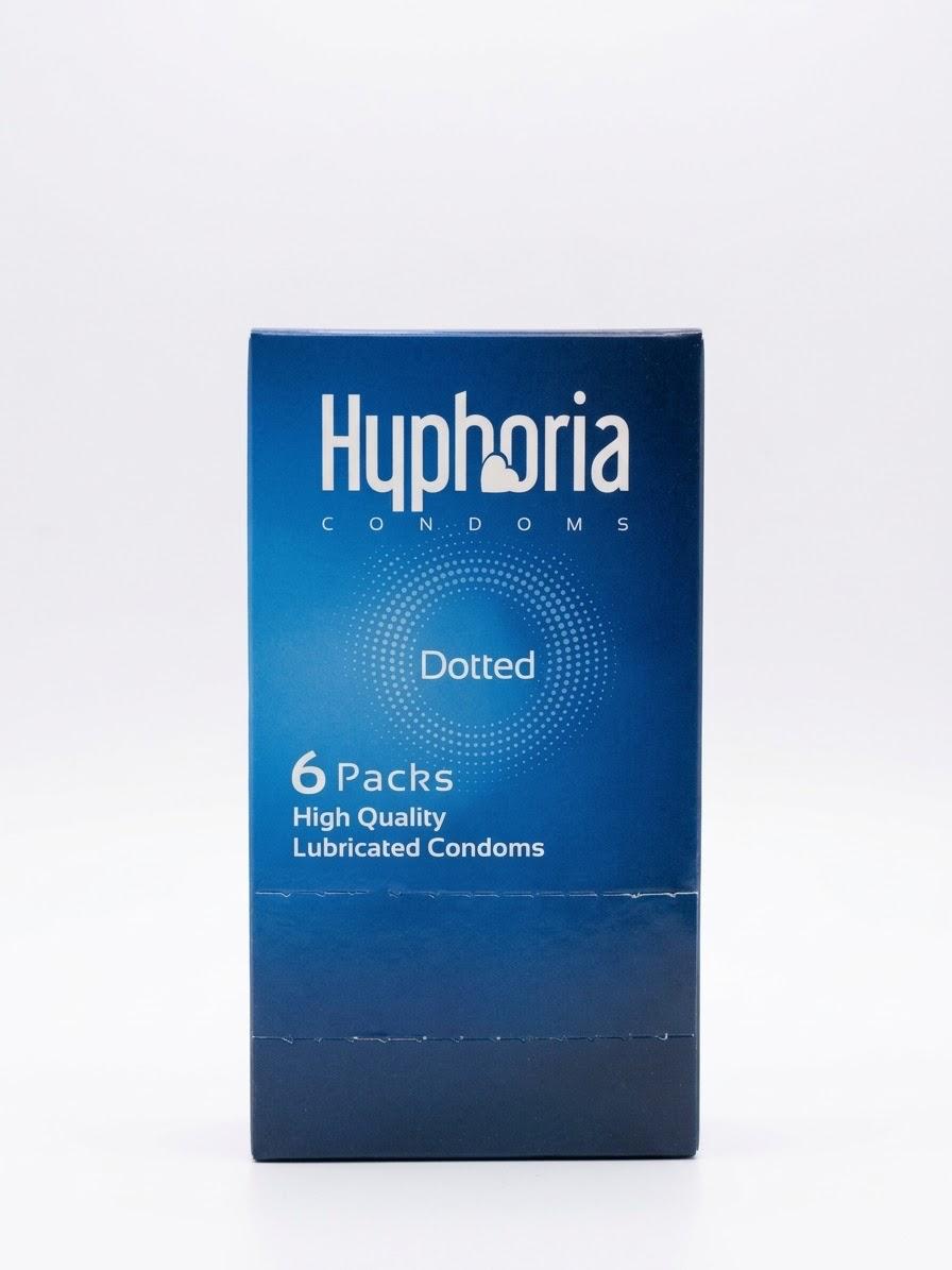 Hyphoria Dotted Lubricated Condoms – 6 Packs